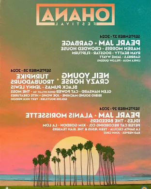 Ohana Festival: Eddie Vedder, Tyler Childers & Pearl Jam - 3 Day Pass